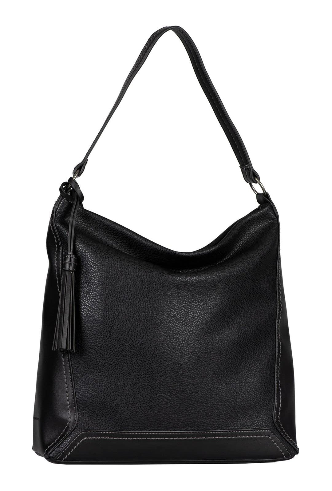 TOM TAILOR bags Isa Damen Hobo Bag Schultertasche Beige Einheitsgrösse Schwarz, Einheitsgrösse Schwa