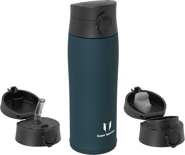 Super Sparrow Trinkflasche Edelstahl - Thermobecher - 350ml, 500ml, 750ml, 950ml - BPA-Frei Thermosf