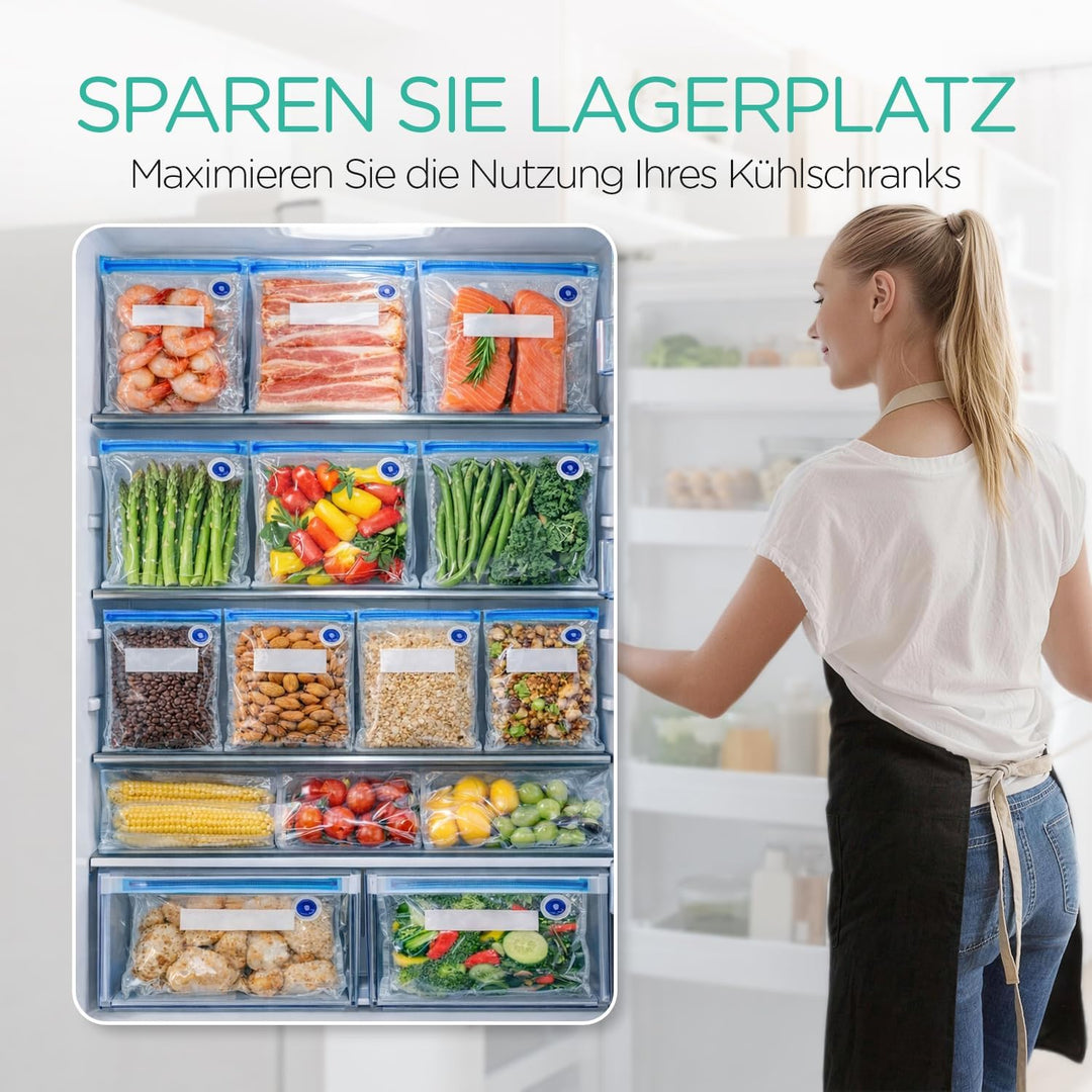 VOYOR Handvakuumierer wird zur Konservierung von Lebensmitteln, Gemüse und Obst Verwendet Wiederaufl