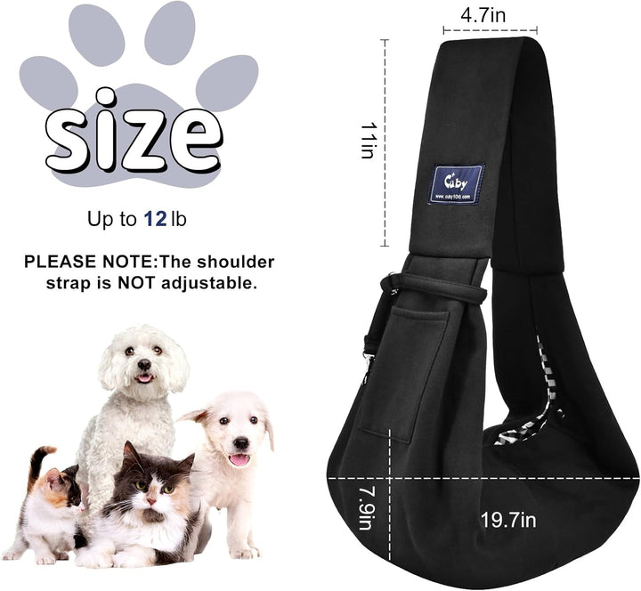 CUBY Sommer Tragetücher Hunde Kleine Hunde Katze Sling Pet Tragetuch Single Schulter Pet Bag für Rei