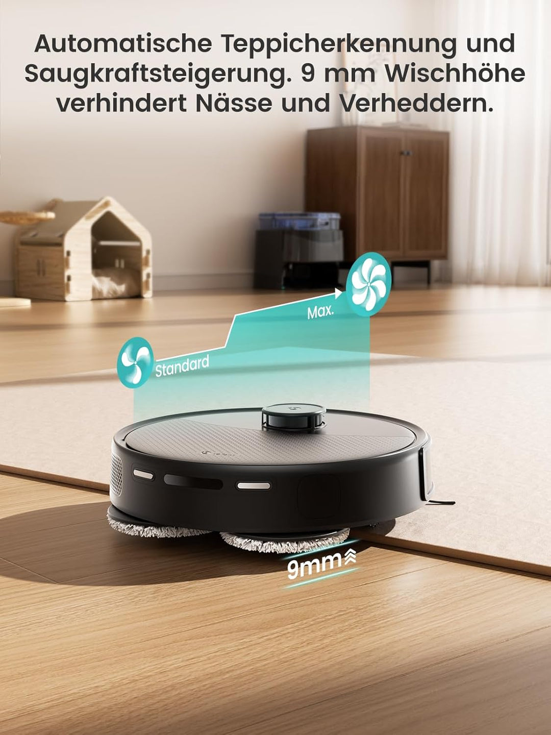 Lefant M3 MAX Saugroboter mit Wischfunktion,20000 Pa Saugkraft,Vermeiden von Hindernissen,Präzise La