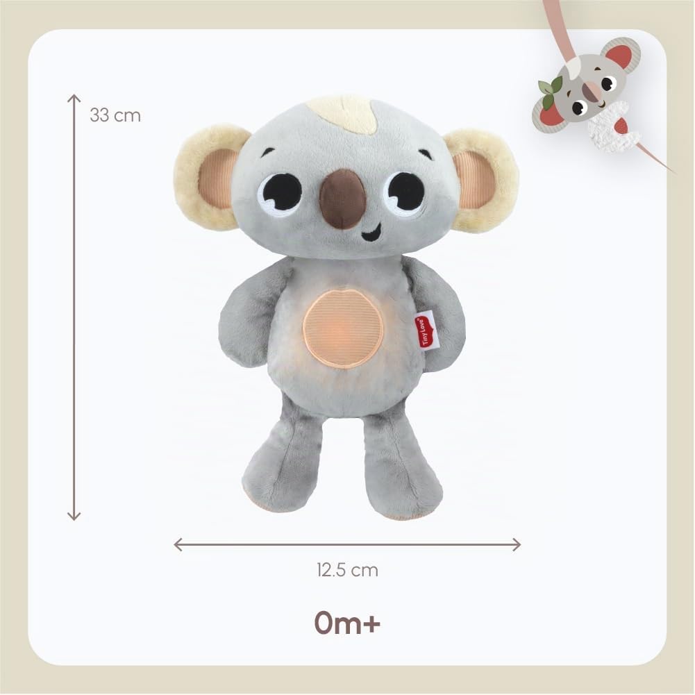 Tiny Love Kuscheltier Koala Snuggly Buddy, Baby Spielzeug, 0+ Monate, Atmendes Kuscheltier mit beruh