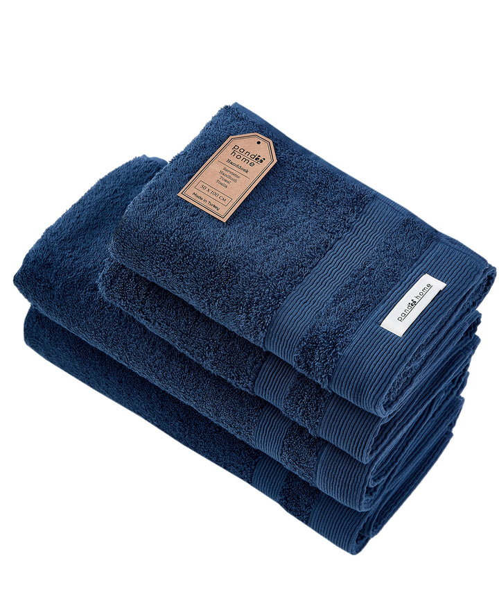 PandaHome L &amp; G Handtuch Set aus Baumwolle - 2 Badetucher, 2 Handtücher - 100% Baumwolle Towel, Schn