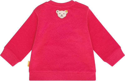 Steiff Baby-Mädchen Year of The Teddybear Sweatshirt 68 Raspberry, 68 Raspberry