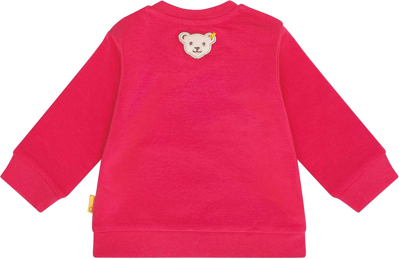 Steiff Baby-Mädchen Year of The Teddybear Sweatshirt 68 Raspberry, 68 Raspberry