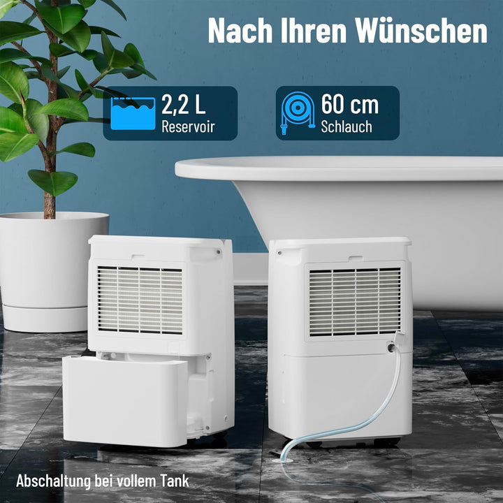 Noaton DF 4115 WiFi HEPA Luftentfeuchter mit WLAN App, 15L/24H, HEPA-Luftreiniger, Timer, mit Ablauf