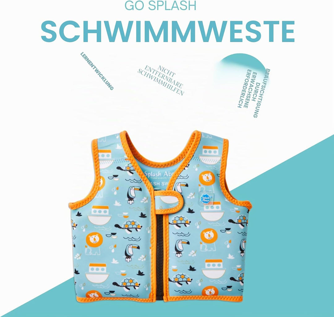 Splash About Go Splash Schwimmweste Blue Ark 1-2 Jahre, Blue Ark 1-2 Jahre