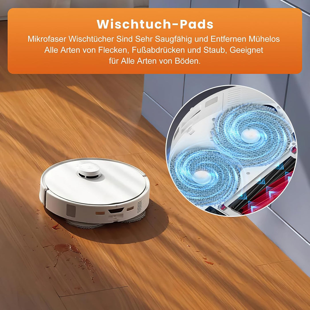 28 Stück Zubehörset für Roborock Qrevo Curv/Qrevo Edge/Qrevo S5V Saugroboter mit 2 Paar Hauptbürsten