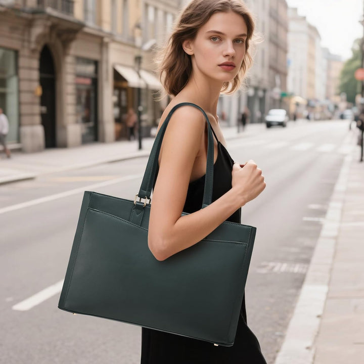 LOVEVOOK Laptoptasche Handtasche Damen 15,6 Zoll, Leicht Aktentasche Arbeitstasche Gross, Elegant La