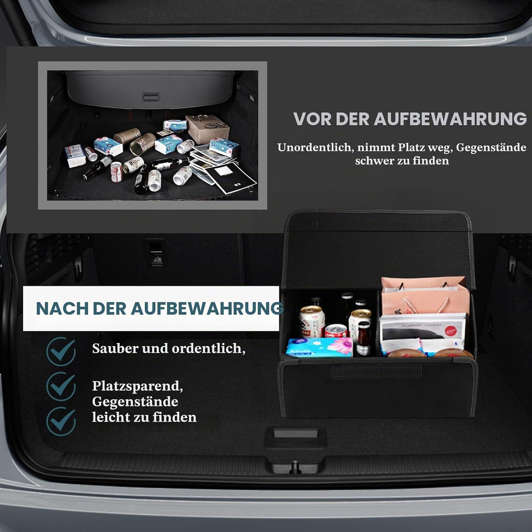 Auto Kofferraum Organizer Wasserdicht Kofferraumtasche Kofferraum Box Faltbare Leder Aufbewahrungsbo