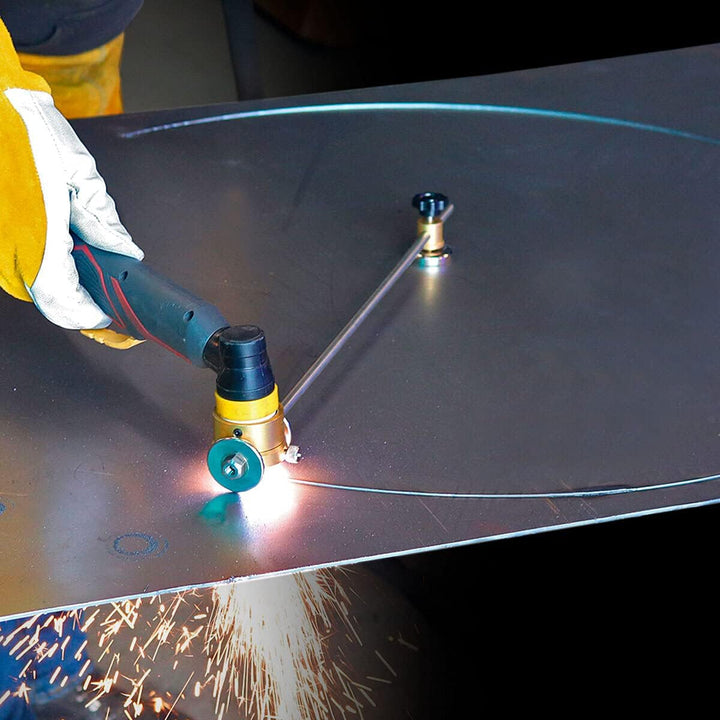 STAHLWERK Kreisschneider für P-80 Plasmabrenner, inkl. Führungswagen und Magnet, Zubehör für Plasmas