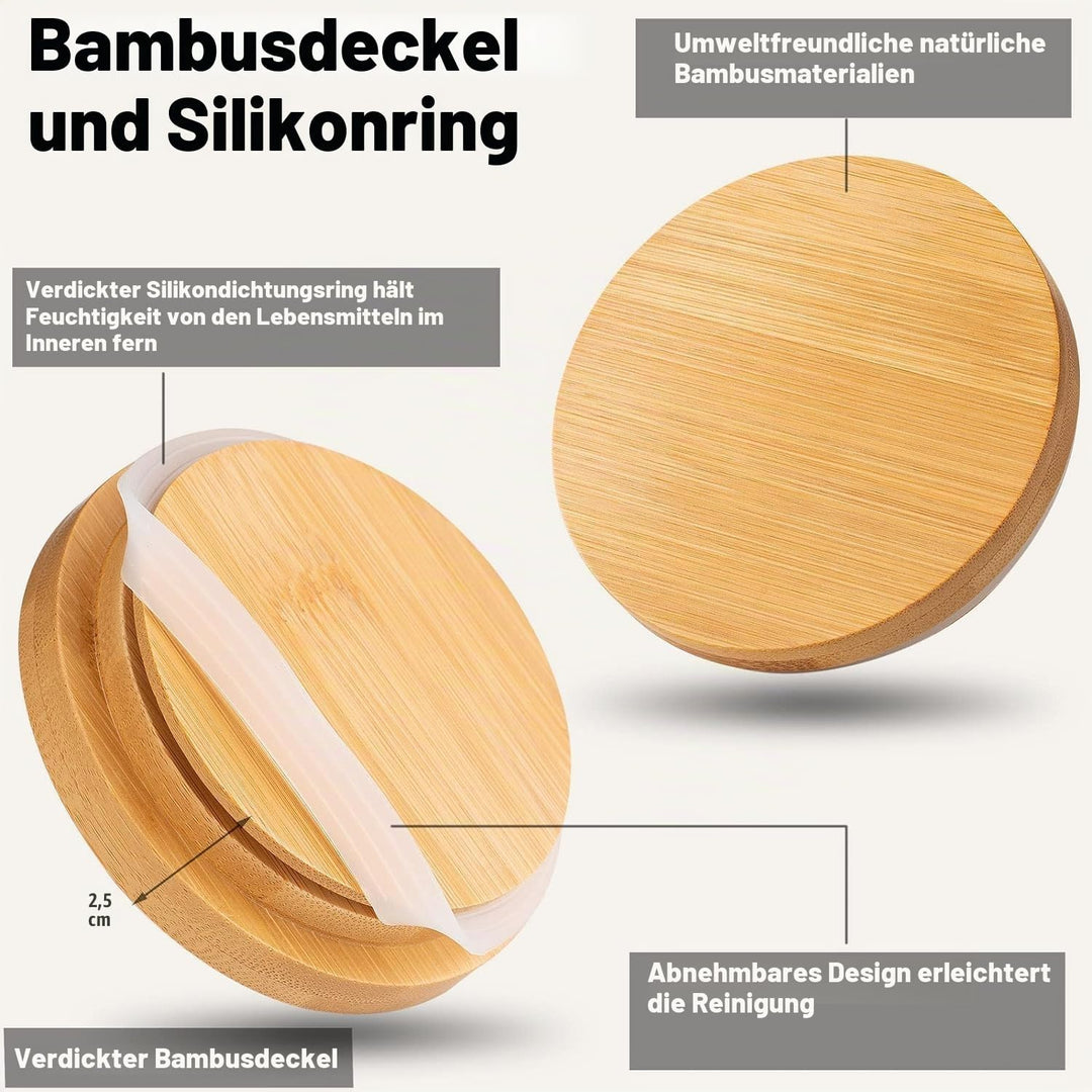 3 Stück Vorratsdosen Schwarz, Vorratsdosen Keramik mit Deckel Luftdicht, Keksdose Keramik 260/800/10