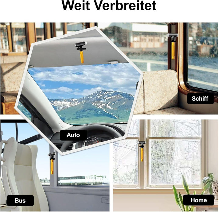 WONDER POINT Premium Auto Sicherheitshammer, Notfall-Fluchtwerkzeug Mit Autofensterbrecher Und Siche