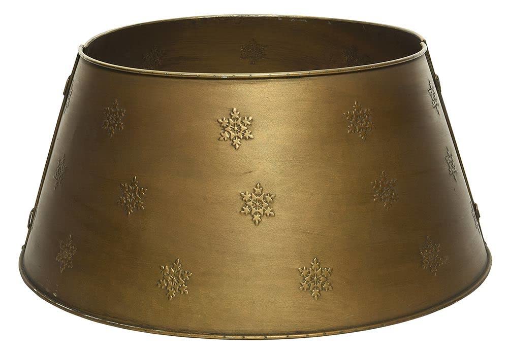 zeitzone Abdeckung für Christbaumständer Metall Gold Weihnachtsbaumständerhülle Ø 70cm 70 cm, 70 cm