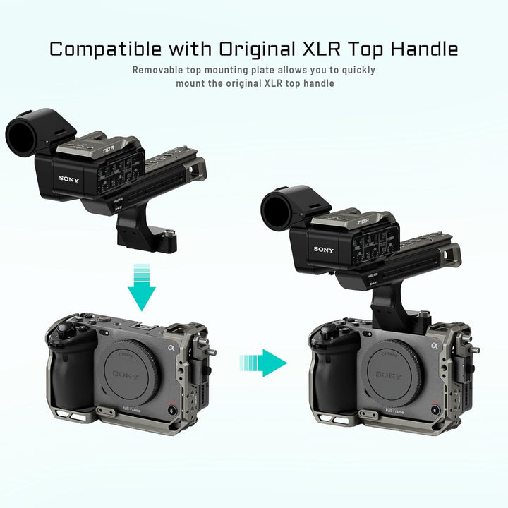 Tilta FX3 FX30 Cage, kompletter Kamerakäfig, kompatibel mit Sony FX3/FX30 Pro Kit mit HDMI-Kabelklem