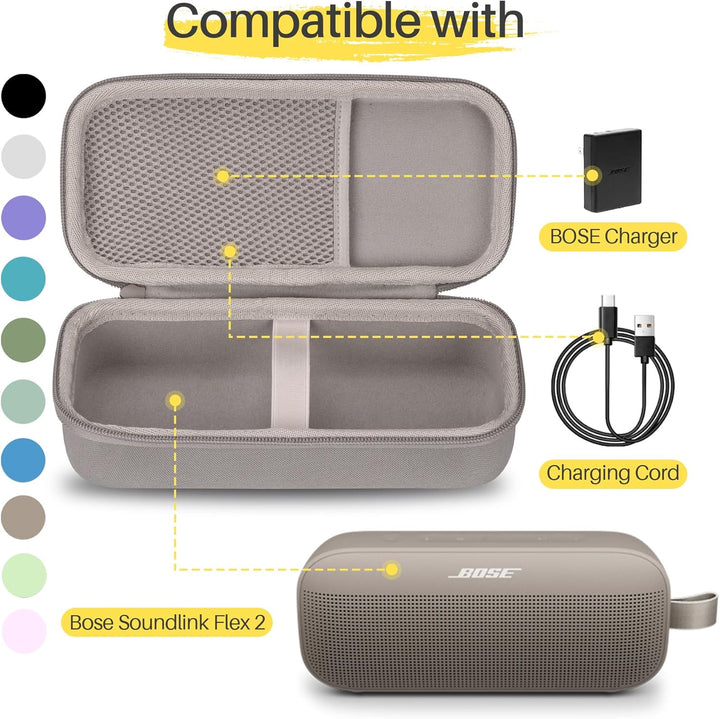 Hart Schutz Hülle Etui für Bose SoundLink Flex (2 Gen) / Flex Tragbarer Bluetooth Lautsprecher Erdbr