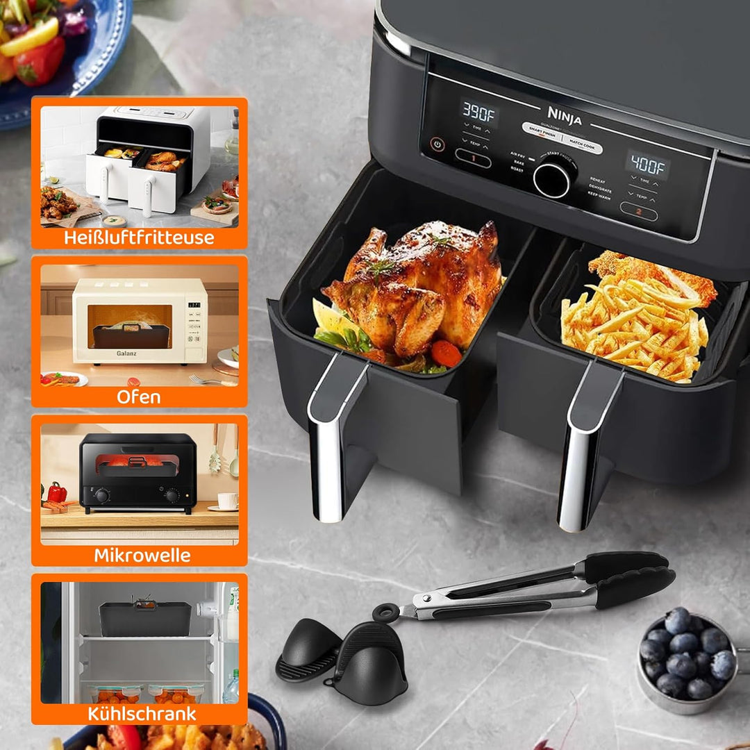 Ninja Heissluftfritteuse Zubehör - Airfryer Zubehör für Ninja Foodi Max Dual Zone AF400EU AF300EU 7.