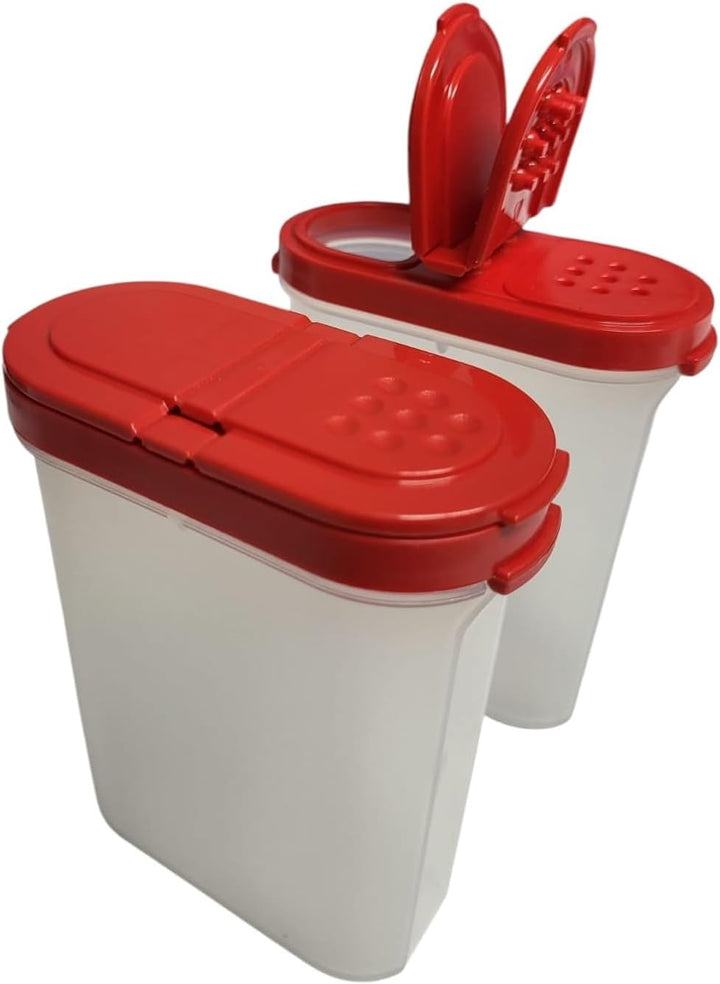 Tupperware Würzling Gewürz Riese Salz- und Pfefferstreuer ideal für Auto, Büro, Camping & Unterwegs
