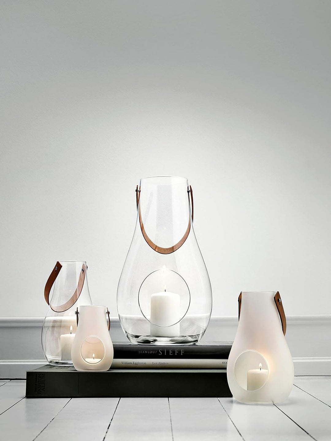 Holmegaard Laterne H25 cm Design with Light aus mundgeblasenem Glas, klar Klar H25 cm, Klar H25 cm