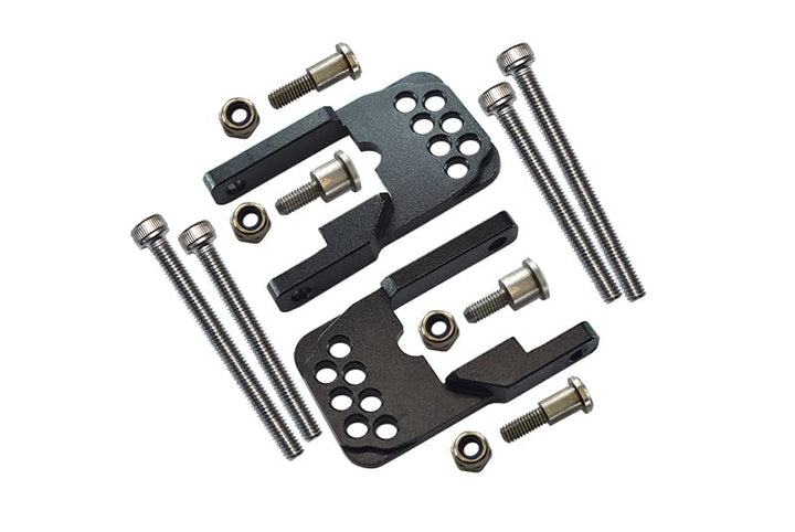 GPM for Tamiya CC01 Tuning Teile Aluminium Rear Damper Mount with Mulitple Holes - 1 Set Black