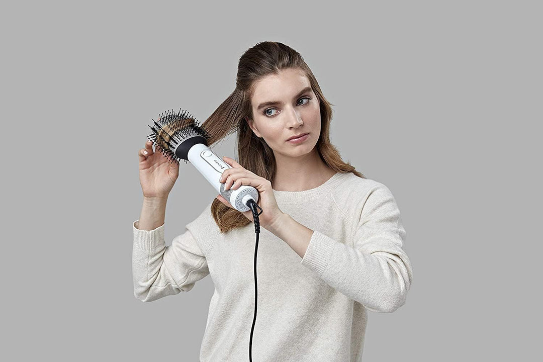Remington Warmluftbürste Ionen Hydraluxe 2in1: Haartrockner & Volumenbürste (1200 Watt, Hydracare Te