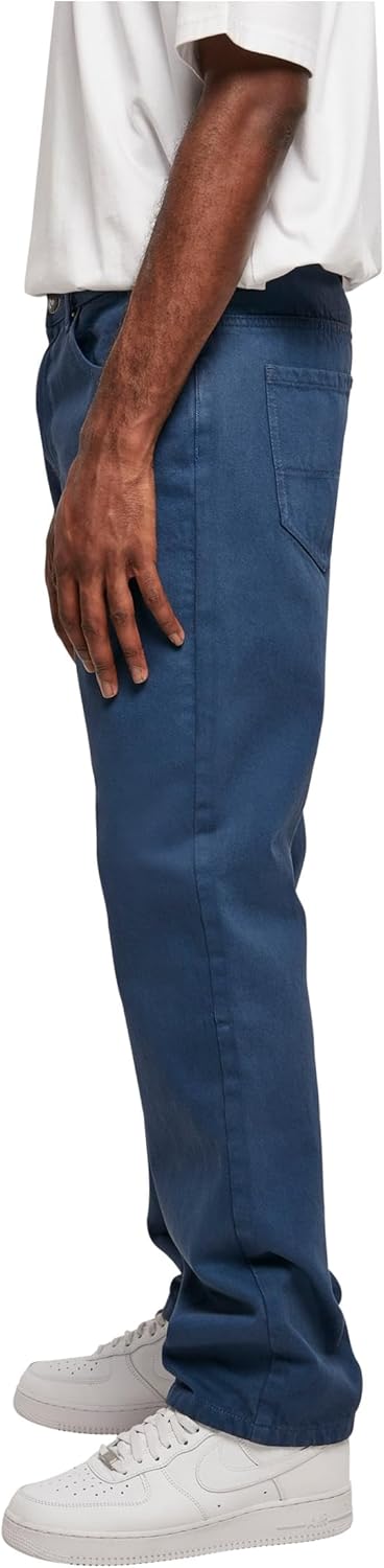 Urban Classics Herren Open Edge Loose Fit Jeans 30 Darkblue, 30 Darkblue