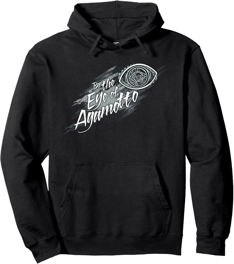 Marvel Doctor Strange By The Eye Of Agamotto Neon Logo Pullover Hoodie