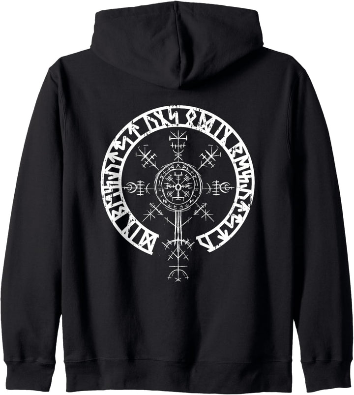 Vegvisir Viking Rune Circle Vikings Kapuzenjacke