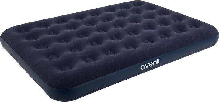 Avenli Camping Luftmatratze für 2 Personen 191x137x22 aufblasbare Matratze Luftbett blau