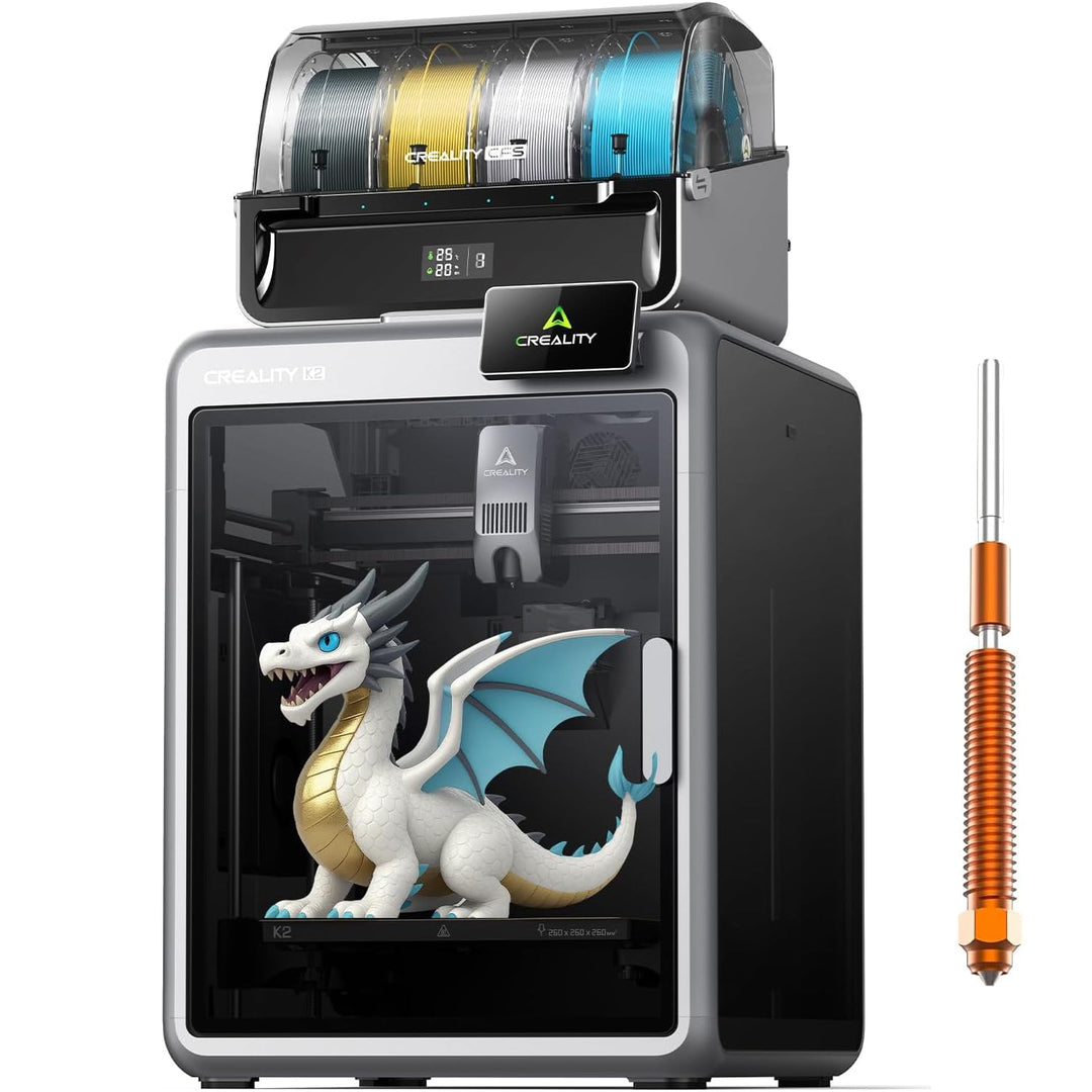 Creality K2 Combo (A) 3D-Drucker, Mehrfarbig mit CFS, bis 600 mm/s Hochgeschwindigkeitsdruck, AI-Kam