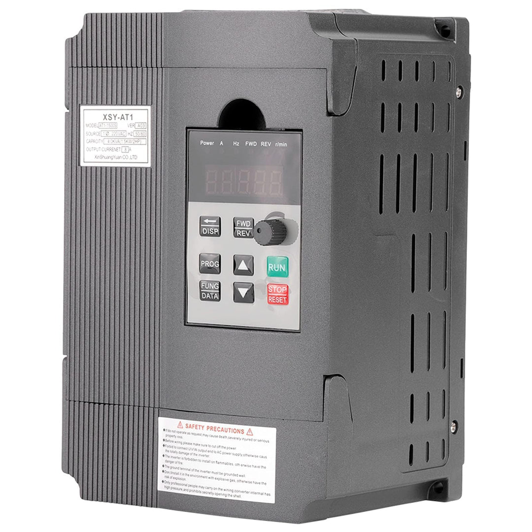Frequenzumrichter 220V, 1.5kW 8A Einphasen Frequenzumrichter mit VFD Antrieb Einphasen Drehstrommoto