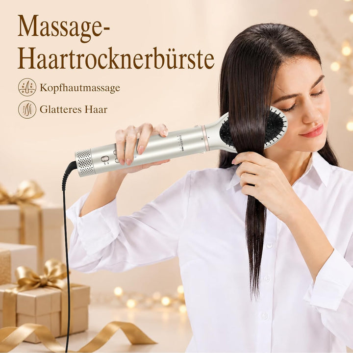 7 in 1 AirStyler, Automatische Doppelspannung MaxAIR 2.0 Multi-Styler Set Champagnersilber, Champagn