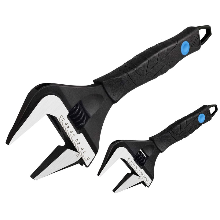 MAXPOWER 2 Stücke Rollgabelschlüssel Set 150mm/250mm Maximale Öffnung 36mm/52mm Rollgabelschlüssel G