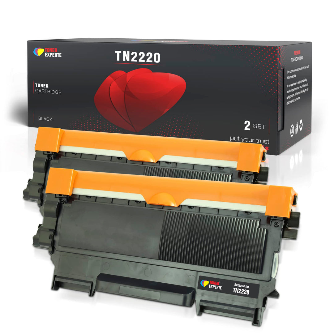 2-er Pack TONER EXPERTE® Premium Toner kompatibel zu TN2220 TN2010 für Brother DCP-7055 DCP-7060D DC