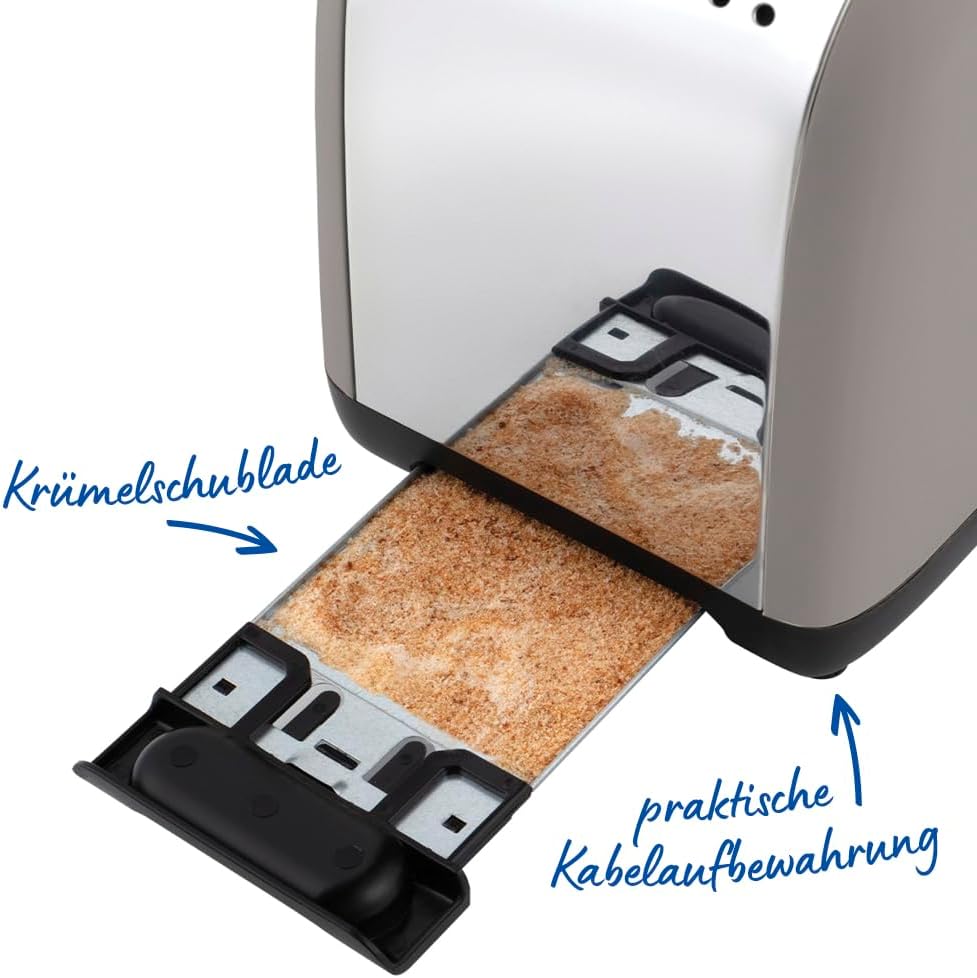 Russell Hobbs Toaster [für 2 Scheiben] Colours Plus Mocha (6 Bräunungsstufen, breite Toastschlitz, S