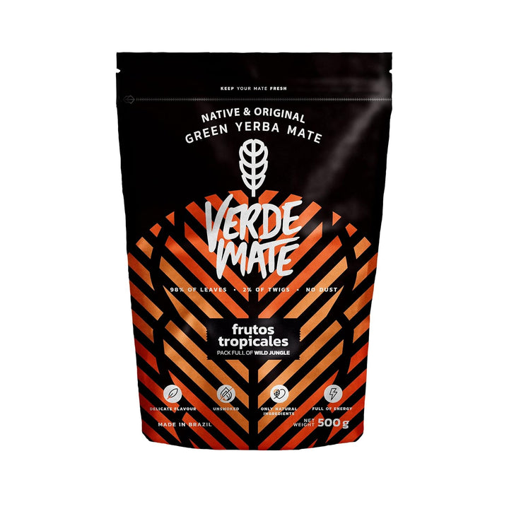 Mate Tee Verde Mate Set 1kg - Brasilien Yerba Mate - 5mm Grobe Blätter - Luftgetrocknet, Staubarm -