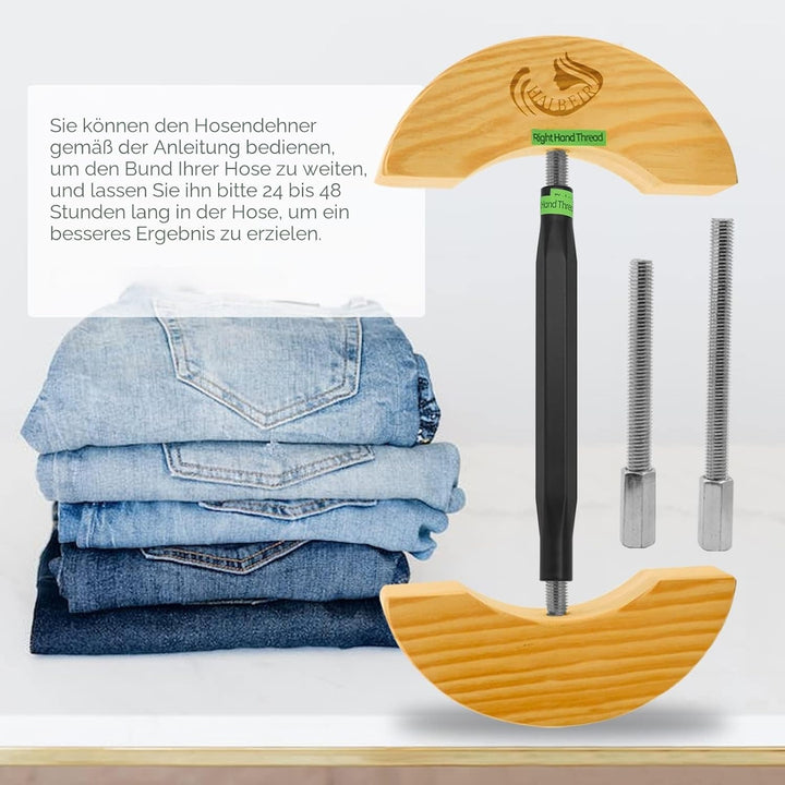 Haibeir Einfacher Hosenspanner für Jeans mit Aluminiumlegierung, verstellbare Schnalle, Taillendehne