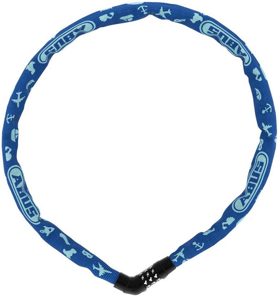 ABUS Kettenschloss Steel-O-Chain 4804C SYMBOLS – Zahlenschloss für Kinderfahrräder – ABUS-Sicherheit
