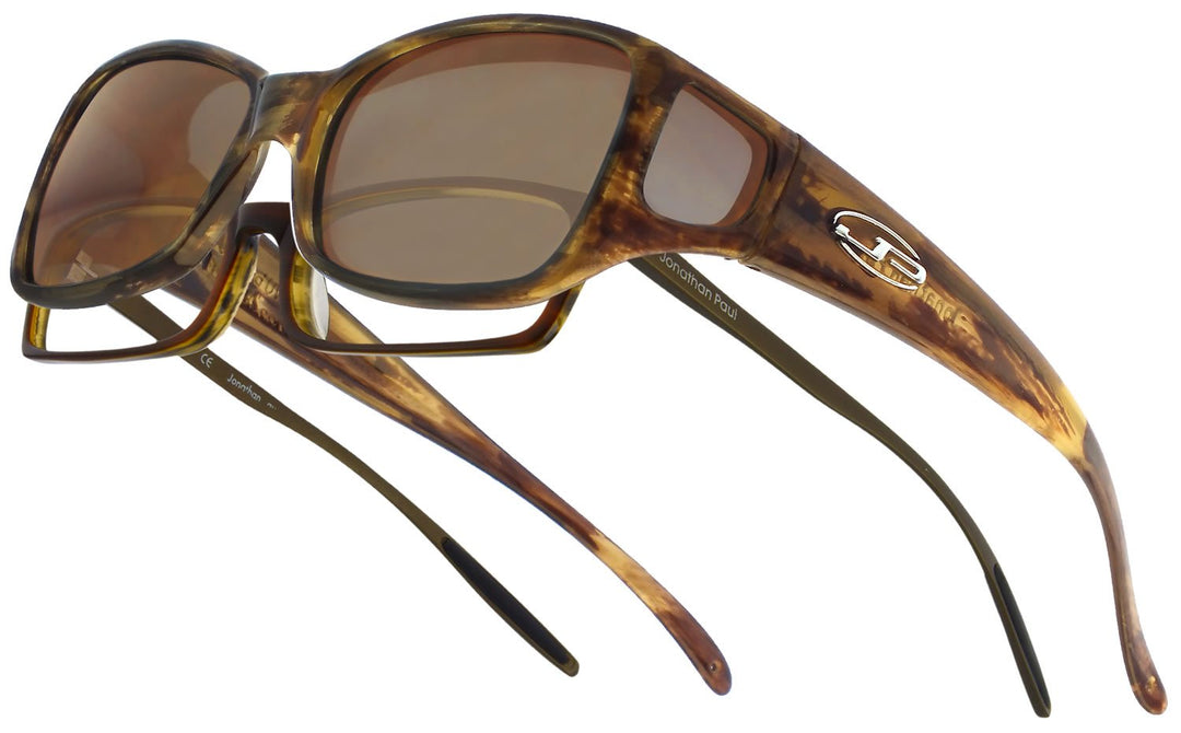 Jonathan Paul DAHLIA Überbrille - M - rechteckig Tiger Eye - Braun