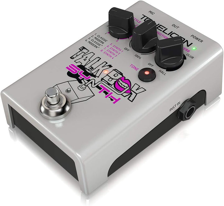 TC Helicon TALKBOX SYNTH Stompbox in Studioqualität für Gitarren-Talkbox-Effekte und Stimmton-Politu