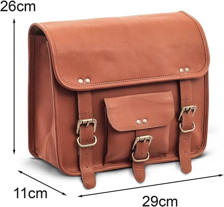 Craftride Motorrad Satteltasche SV1 Vintage Tasche 8 l braun