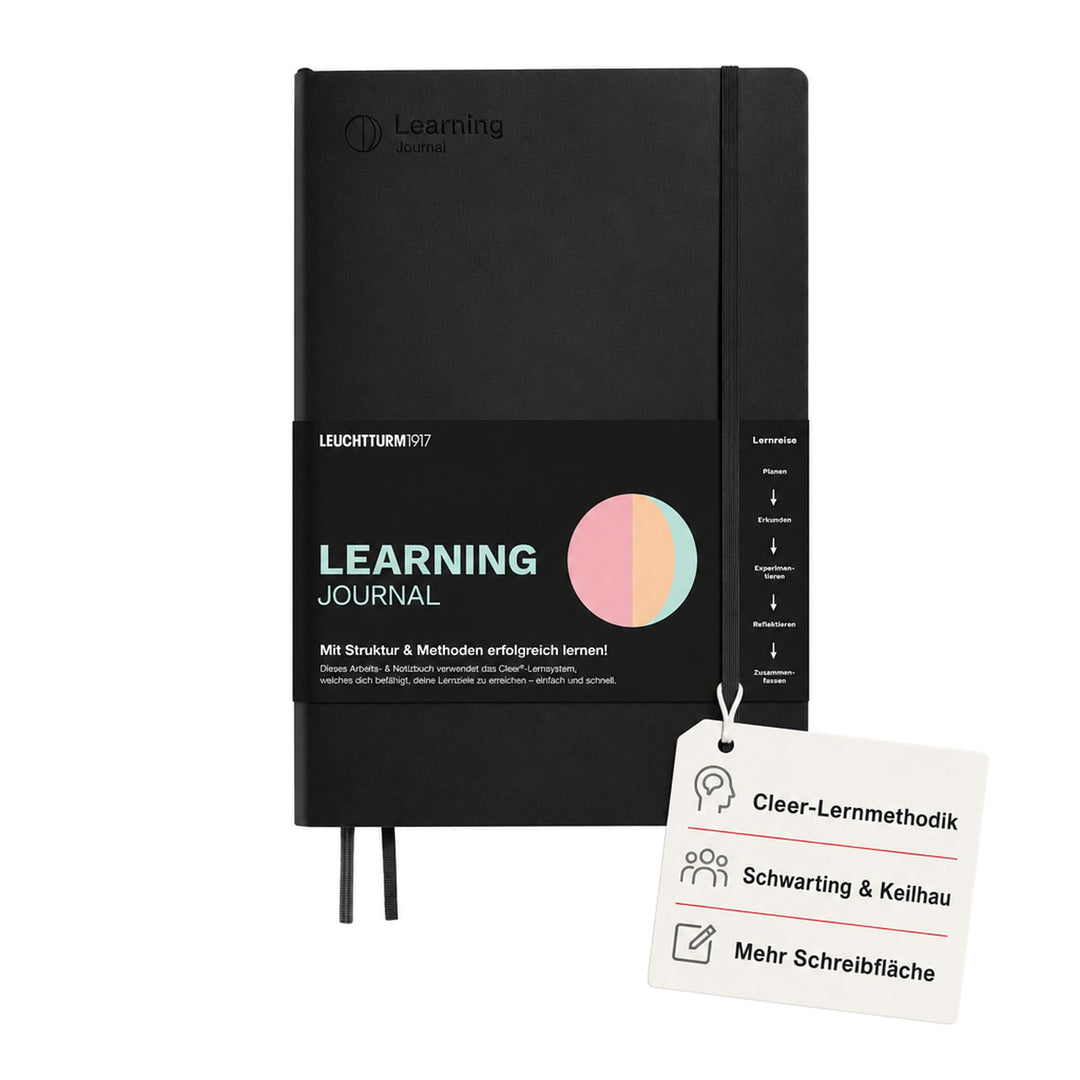 LEUCHTTURM1917 367496 Learning Journal Composition (B5), Flexcover, Schwarz, Deutsch Deutsch Schwarz