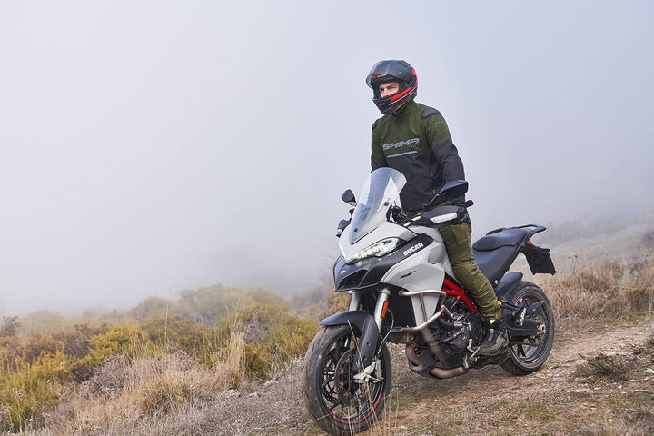 SHIMA DRIFT Motorradjacke Herren | Leichte, Atmungsaktive Sommer Mesh Motorcycle Stadt Textiljacke M
