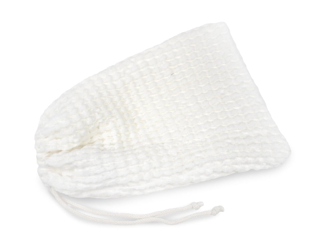 beties - PUR.NATURE - Sauna Kühlbeutel ca.16x25 mit Zugband; PREMIUM-Halbleinen Qualität (europäisch
