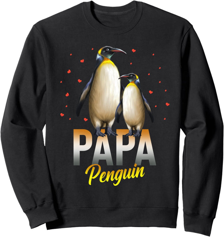 Papa-Pinguin-Geschenk Passender Pinguin-Vogel-Familienstamm Sweatshirt