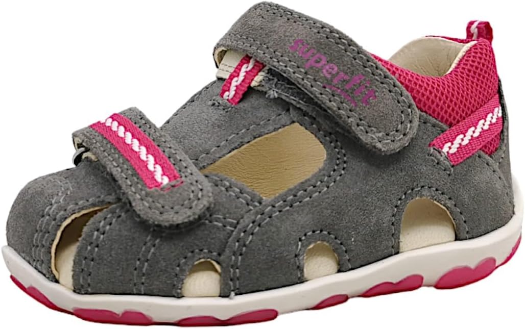 Superfit FANNI Sandale 0-609037 Mädchen 26 EU Grau Rosa, 26 EU Grau Rosa