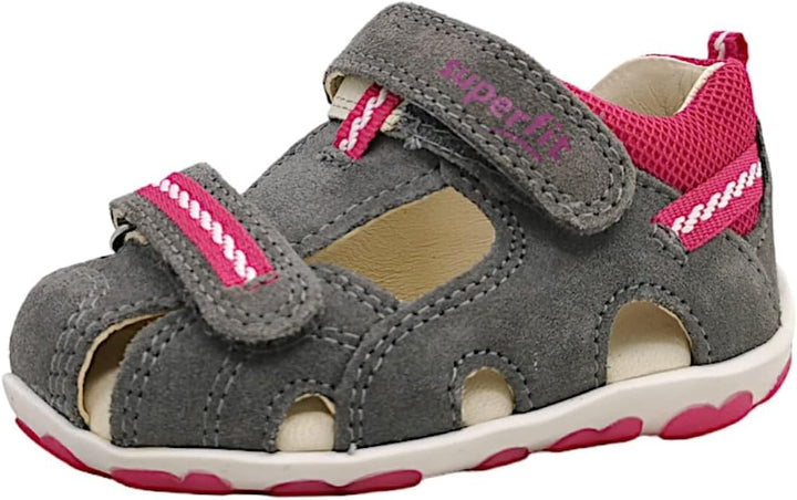 Superfit FANNI Sandale 0-609037 Mädchen 26 EU Grau Rosa, 26 EU Grau Rosa