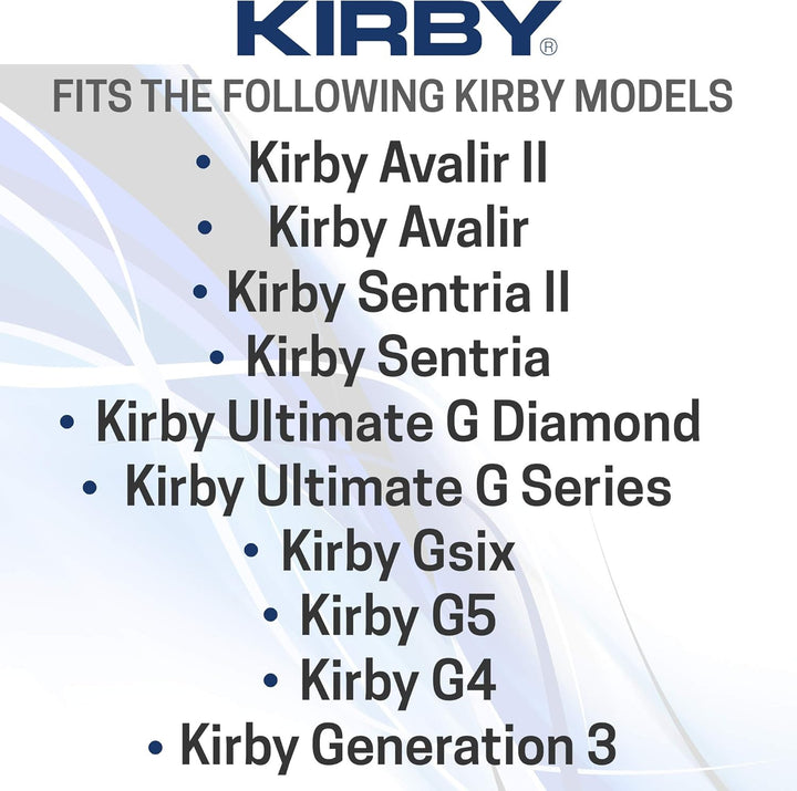 Original Kirby F-Style Micron Magic Filtertüten für Sentria G10 Staubsauger, 6 Stück Fits Generation