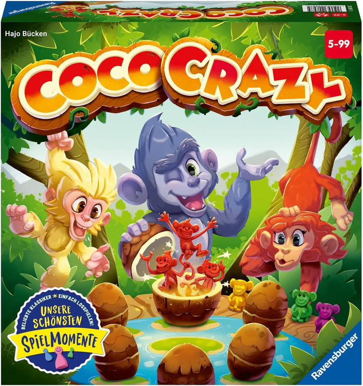 Ravensburger 20897 - Coco Crazy, Brettspiel ab 5 Jahren, Familienspiel für Kinder und Erwachsene, Me