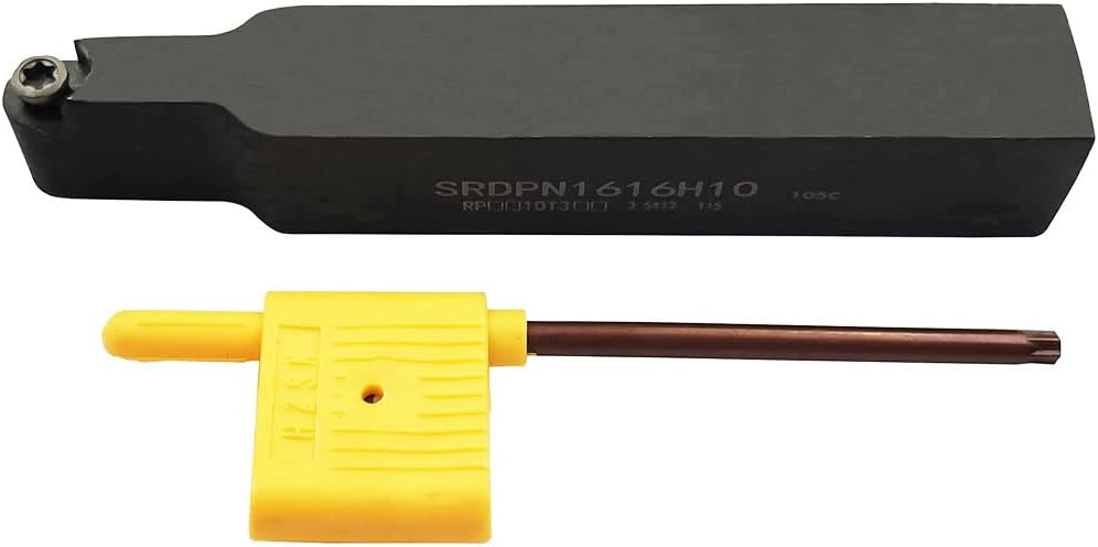 ASZLBYM 11 Stück RPMT10T3 MOE R5 Wendeschneidplatten-Fräseinsätze Klingenfräser mit 5/8"/16 mm SRDPN